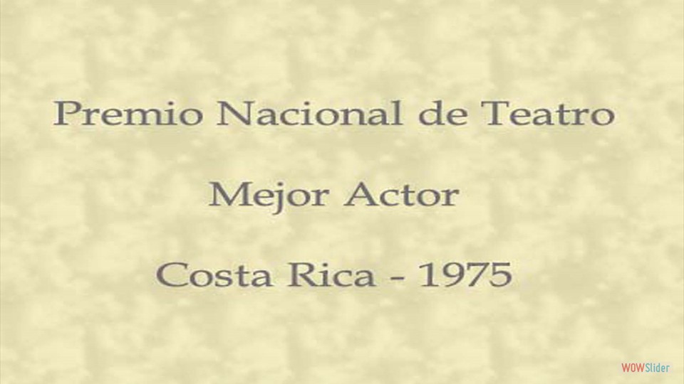 Premio Nacional de Teatro - 1975